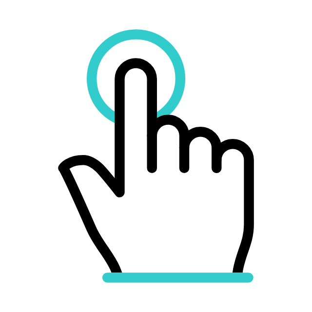 touch hand gif icon